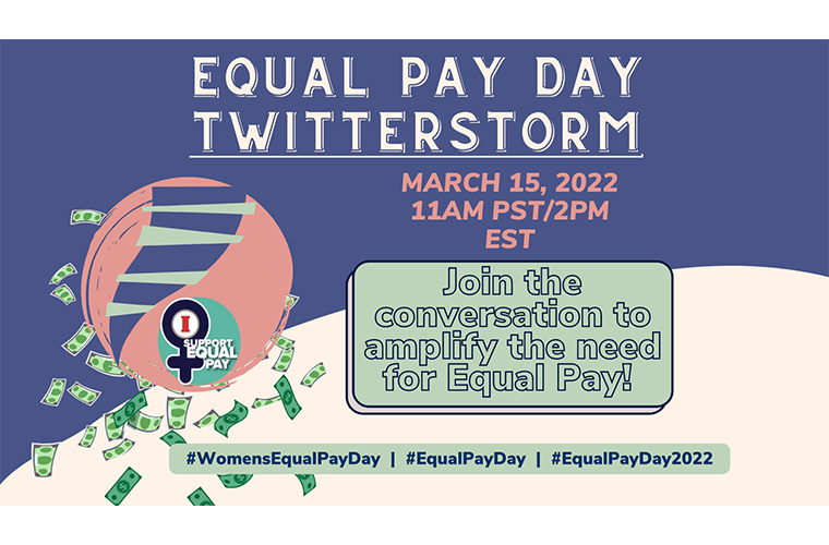 Equal Pay Day Twitterstorm 2022 event card