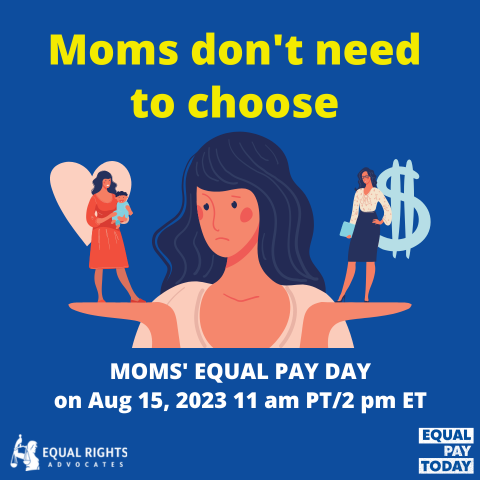 Moms' Equal Pay Day social media storm