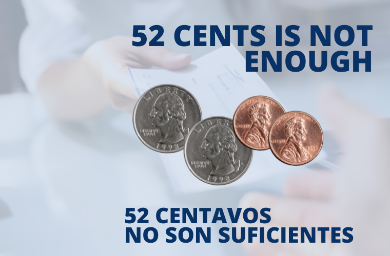 Latina Equal Pay Day 2023. 52 cents is not enough!