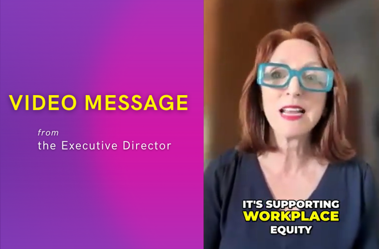 Video Message from the Executive Director