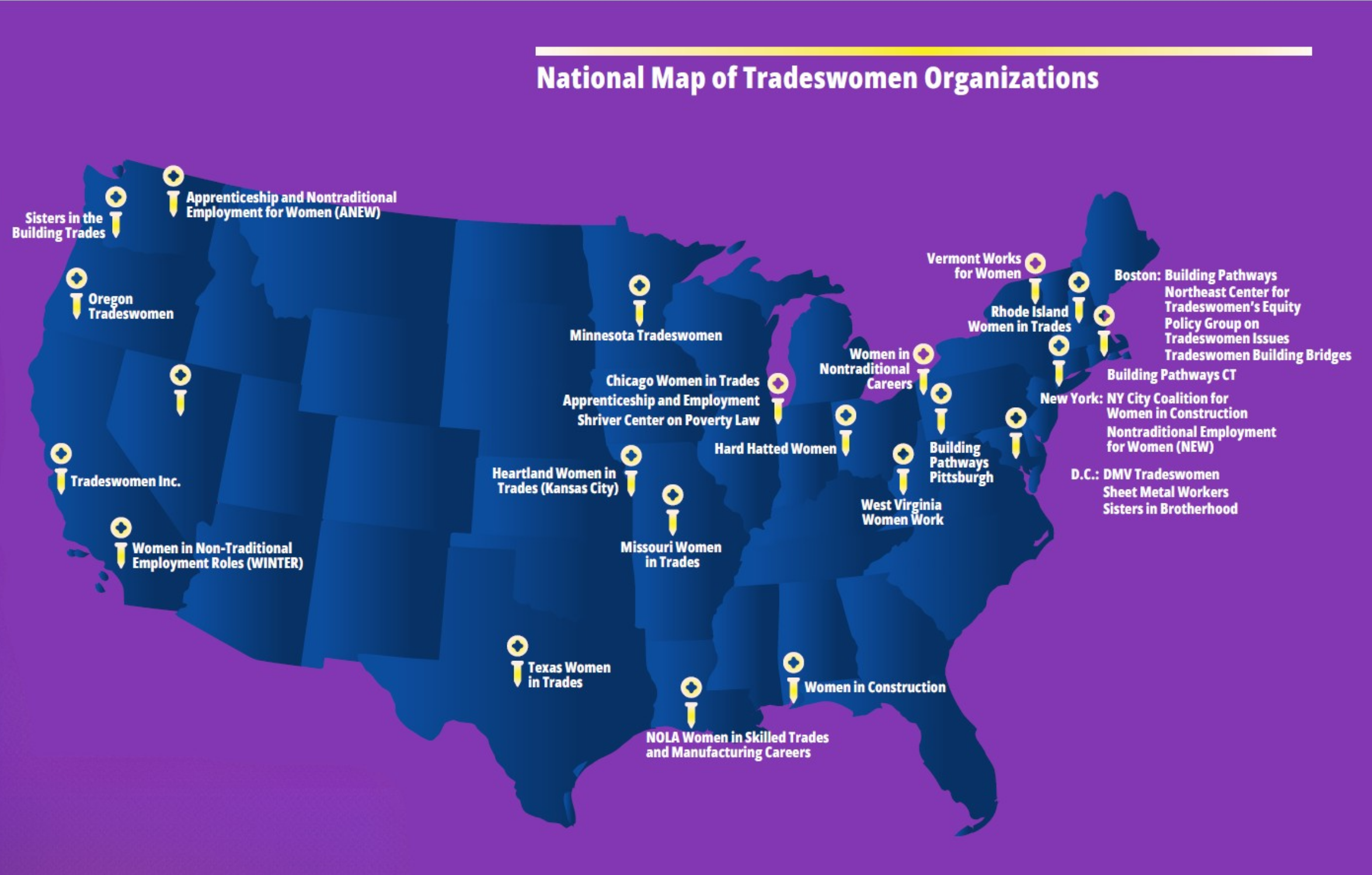 Equity in Infrastructure Advocacy map